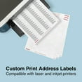 thumbnail image 4 of Staples Laser/Inkjet Address Labels 1/2" x 1 3/4" Clear 80 Labels/Sheet 573947, 4 of 5