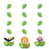 Jungle Safari 32"H Hanging Cutouts,Pack of 3