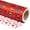 Red - Happy birthday to you, variant on Jumbo Wrapping Paper Roll - 24 Inch X 100 Feet Jumbo Roll White Marble with Gold Foil Design, Perfect for Birthday, Holiday, Wedding, Baby Shower and More Occasions