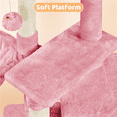 thumbnail image 6 of Yaheetech 34" Height Plush Cover Cat Tree with Condo and Sisal Ropes Posts, Pink, 6 of 8