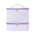 thumbnail image 1 of FSTDelivery Up to 70% Off Beauty and Personal Care Clearance! Nail Polish Storage Box College Style Nail Care Storage And Sorting Box Stripe Nail Care Kit Storage Box Nail Care Tool Travel Bag, 1 of 1