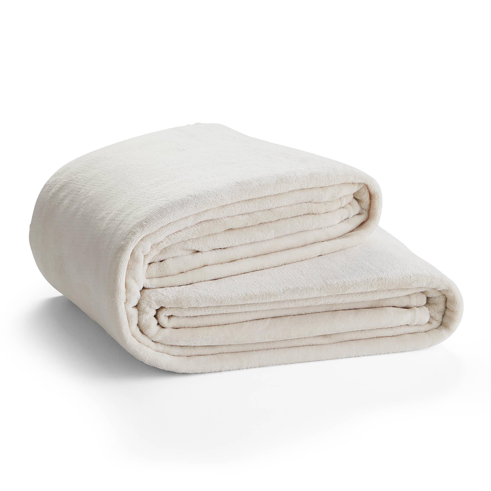 Rest Haven Fleece Blanket - King (108" x 90"), Cream