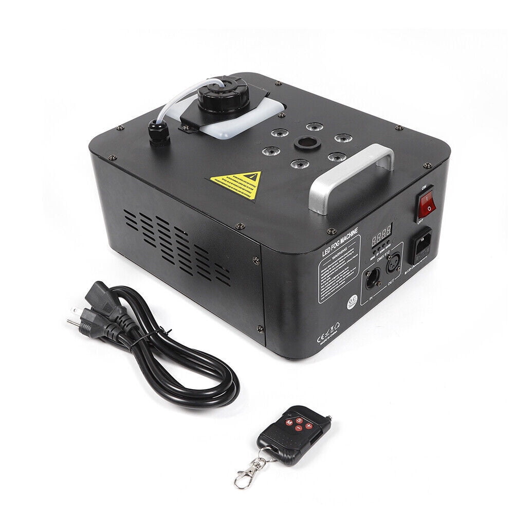 PEAKORA2pcs 6LED DJ Geyser Smoke Fog Machine Pyro Stage Vertical Upspray Fogger DMX RGB