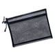 thumbnail image 4 of Estuche transparente de malla de doble capa con cremallera, de nailon y metal | Organizador de dos compartimentos para bolígrafos, exámenes, papelería, material escolar y de oficina., 4 of 4