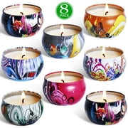 Aromatherapy Candle Set 8psc for Christmas, Birthday, Mother's Day, Valentine's Day