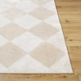 thumbnail image 3 of Livabliss Washable Rugs for Living Room, 2x3 Fossay Shag Modern Light Beige Area Rug, Bedroom Dining Room Home Decor Stain Resistant Carpet (2' x 2'11"), 3 of 7