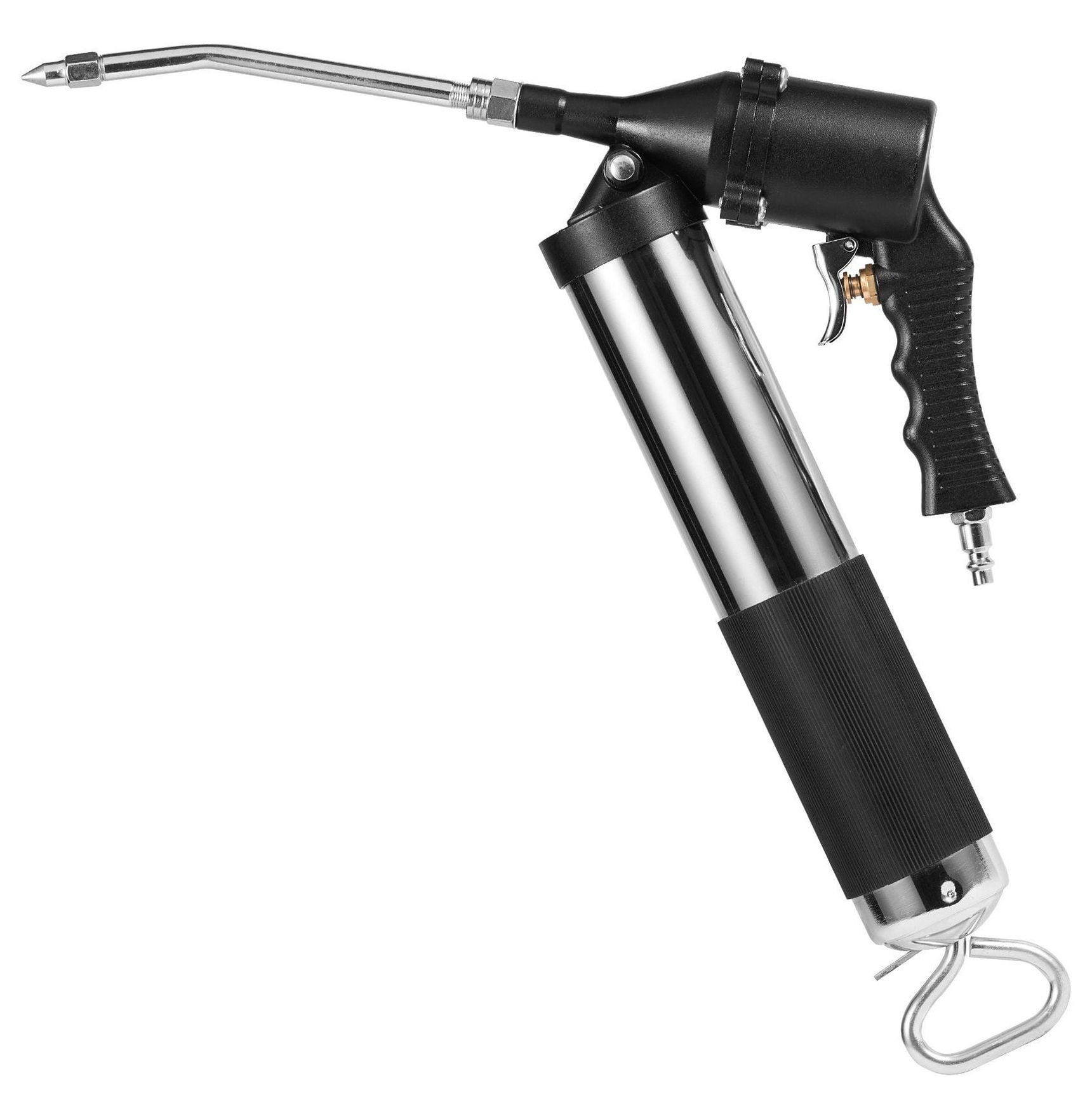 Air Operated Grease Gun 6000 PSI, Heavy Duty Pneumatic Grease Gun 14 OZ/400 CC, w/Flexible Hose & Couplers for Automotive, Farm, Construction Equipment