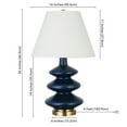 thumbnail image 4 of Henn & Hart TL0385 Carleta Matte Blue Triple Gourd Table Lamp, 4 of 10