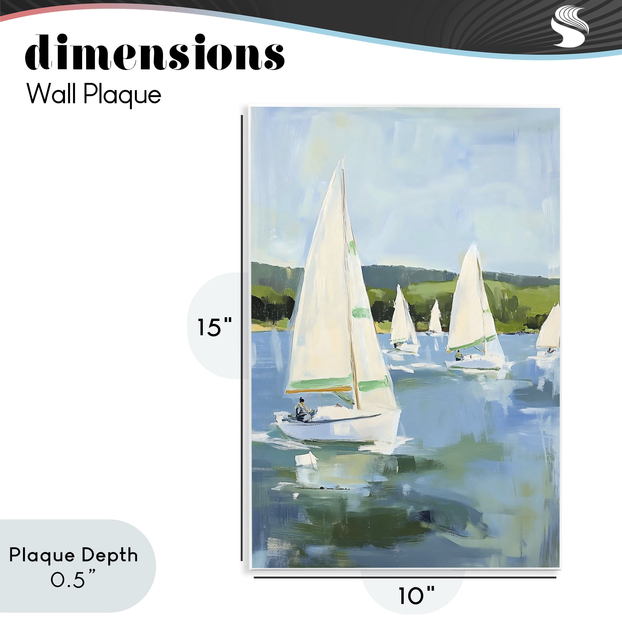 Stupell Industries Boat Race Regatta Wall Plaque Art, design by Petal Prints Design