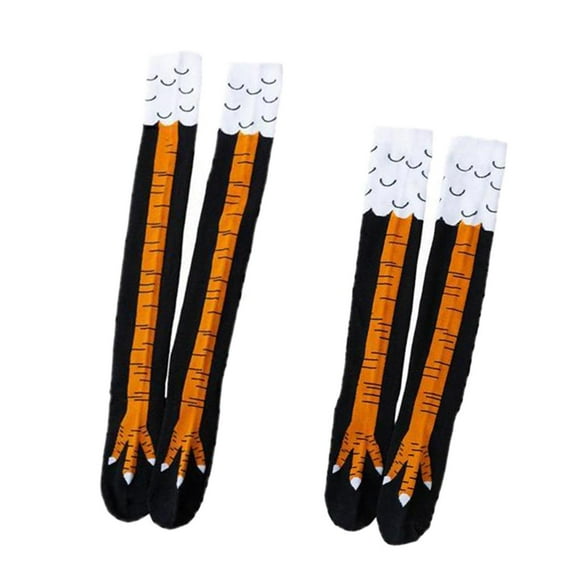 Calcetines largos de moda Salvador 2 Pares divertidos Patrón de Pata de Animal