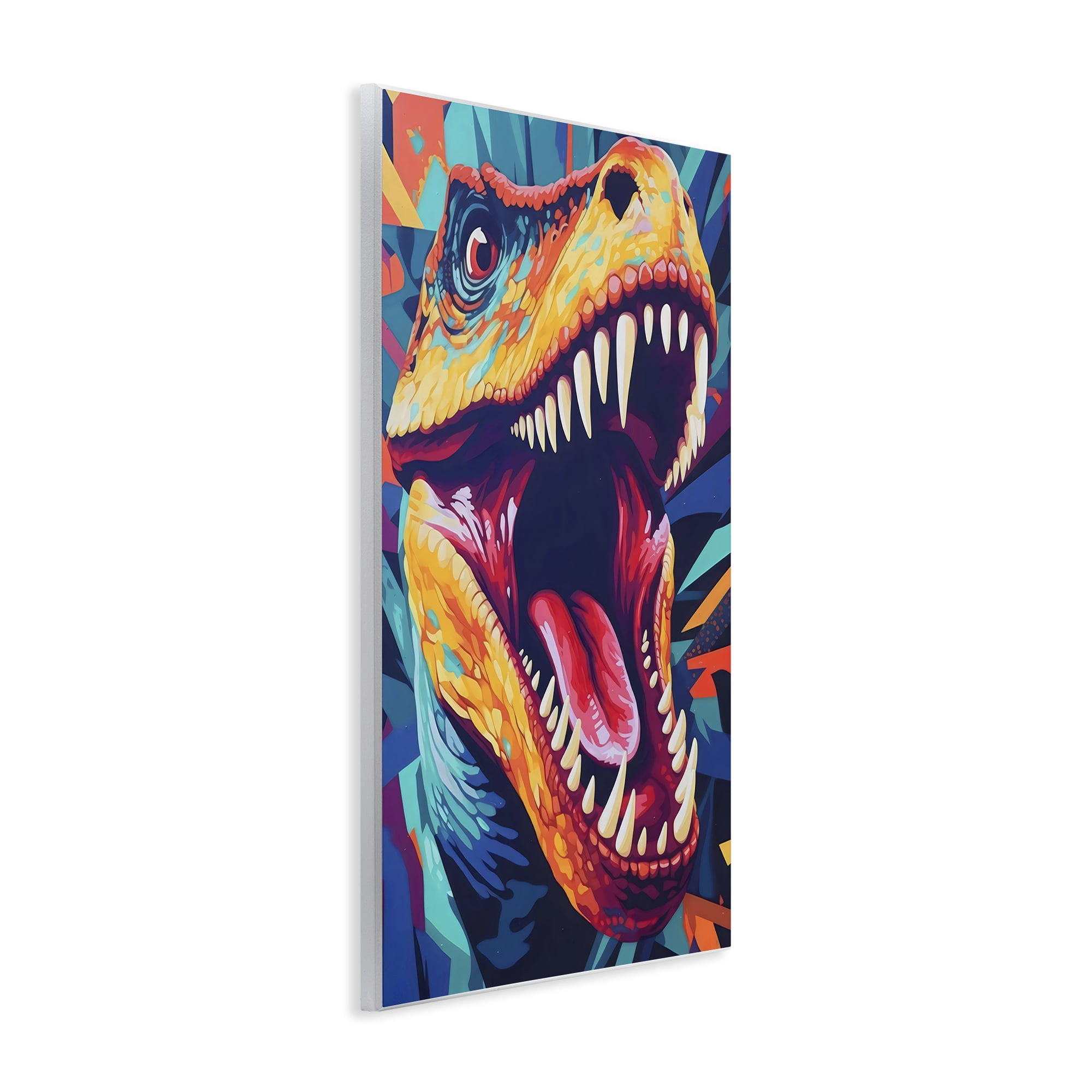 Stupell Industries Pop Style Raptor Dino Wall Plaque Art, design by Creative Studio