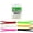 Black, variant on Fat Cow Fishing Jig Strips - Split Tail, 5" X 1/2", Scented, Chartreuse