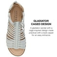 thumbnail image 5 of Journee Women's Delilah Tru Comfort Gladiator Wedge Sandals, Wide Width Available, 5 of 7