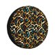 thumbnail image 1 of Fotbe Teal Leopard Funda de Llanta de Repuesto con Estampado, Engrosada, Ajuste Universal para Jeep, Remolque, RV, SUV, Camión-15 inch, 1 of 6
