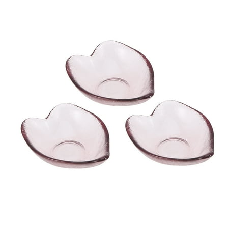 

3PCS Heart-shaped Plate Japanese Style Pink Tableware Seasoning Sauce Dish Small Dish Cold Dish Snack Plate (Heart-shaped Dish)