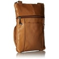 thumbnail image 2 of Leather Shoulder Bag Handbag Purse Cross Body Organizer Wallet Multi Pockets (Light Brown), 2 of 6