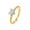 Women's Heart Gold, variant on 18K Gold Plating White Heart Cz Band Men's Women's Stainless Steel Couple Rings