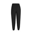 thumbnail image 5 of XuJwPNcy Womens Trendy Pants Elastic Waist Loose Lounge Pants Solid Color Full Length Pants Summer Tapered Trousers, 5 of 7