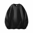 thumbnail image 7 of mihongmao Mens Sweatsuits 2 Piece Set Men's Solid Color Sport Casual Fashion Pocket Pants Short Sleeve Round Neck Set Black L, 7 of 7