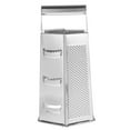 thumbnail image 6 of Raindrops 1 Pc Stainless Steel Kitchen Grater Multipurpose 6 Sides Box Grater Silver, 6 of 8