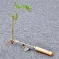 thumbnail image 4 of Grubber Hand Weeder Stainless Steel Manual Root Weeding Fork Wood Handle Weeding Tool Y Shape Weed Puller Remover Transplanting Digging Tools, 4 of 7