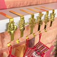 thumbnail image 3 of Christmas Stocking Holders - Festive Design, Metal Hangers, 6 Inch Tall, 3 of 8