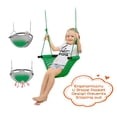 thumbnail image 6 of RedSwing 2 Pack Toddler Swing Seat for Kids with Heavy-Duty Adjustable Ropes, Hand-Knitting Secure Children Swing Set for Indoor Porch, Outdoor Playground, Backyard, Tree, Green, 6 of 7