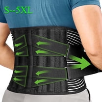 Pototlls Back Brace Lumbar Support Belt for Lower Back Pain 6 Stays ...