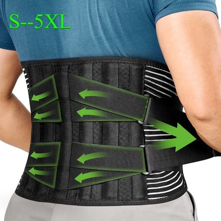 5XL oversize Back Braces for Lower Back Pain Relief, Breathable Back Support Belt for Men/Women for Work , Anti-skid Lumbar Support Belt