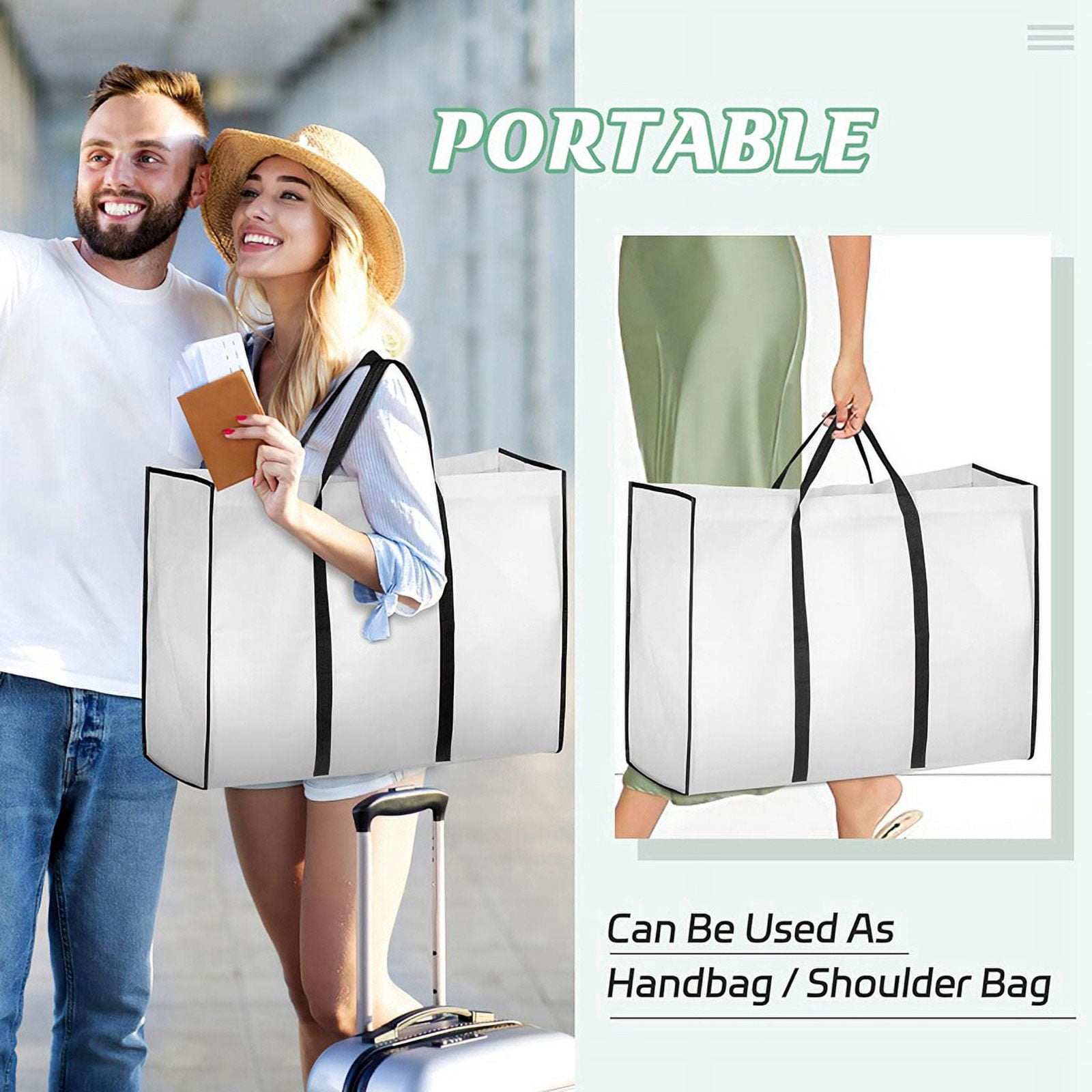 Portable 70In Wedding Dress Garment Bag with Bride Tote Bag 8In Gusseted Dress Bags for Gowns Long 4 Pockets Dress Cover