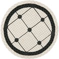 thumbnail image 2 of SAFAVIEH Newport Omar Geometric Borders Cotton Area Rug, Ivory/Black, 3'9" x 5'9", 2 of 5