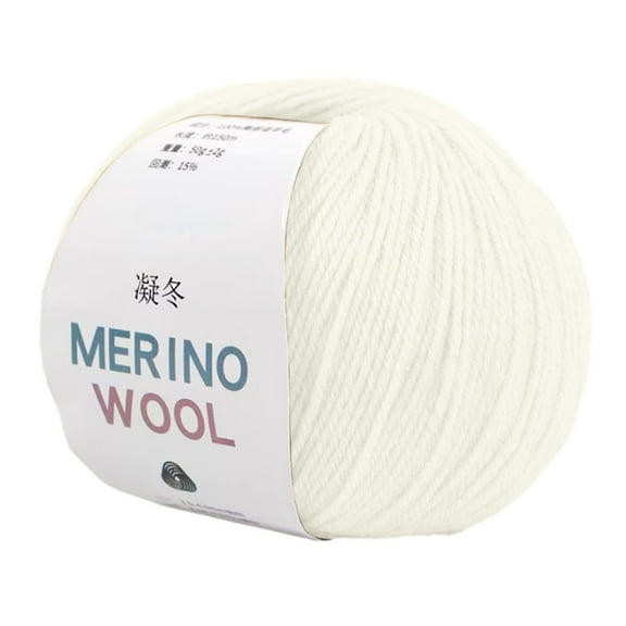 SIYTUAU Pearl White Wool Yarn With Soft Texture For Knitting And Crochet A1 95% Polyester 5% Spandex 1 Ball Handmade Yarn For Crafts A1