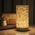 thumbnail image 5 of Steadline Wooden Fabric Table Lamp with Khaki Shade Bedside Night Light for Bedroom Dormitory Ambient Lighting Modern Home Decor with Warm Glow, 5 of 6