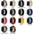thumbnail image 2 of LEIXIUER Braided Solo Loop Strap Compatible with Apple Watch Bands 44mm 40mm 45mm 41mm 42mm 38mm Ultra 49mm Nylon Elastic Belt Bracelet Replacement iWatch Series 8 7 6 SE 3 4 5 - Green, 2 of 8