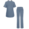 thumbnail image 2 of Adar Pro Heather Breakthrough Plus Scrub Set For Women - Enhanced V-Neck Top & Multi Pocket Pants, 2 of 7