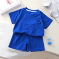 thumbnail image 5 of LIIPEE Summer Outfits For Boys Athleisure Solid Color Ribbed Short Sleeve Tees And Shorts 2 Piece Set Kids Cute Comfortable Breathable Lightweight Outfit Sets,9-10 Years, 5 of 5