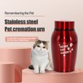 thumbnail image 4 of Arcticwind Pet Cremation Urns for Dog and Cat Ashes, Memorial Paw Print Urn, Stainless steel, To commemorate your pet friend, Red, 4 of 6