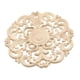 thumbnail image 2 of 1 aplique de flores talladas en madera para muebles, sin pintar, para decoración del hogar. Size_XL, 2 of 8