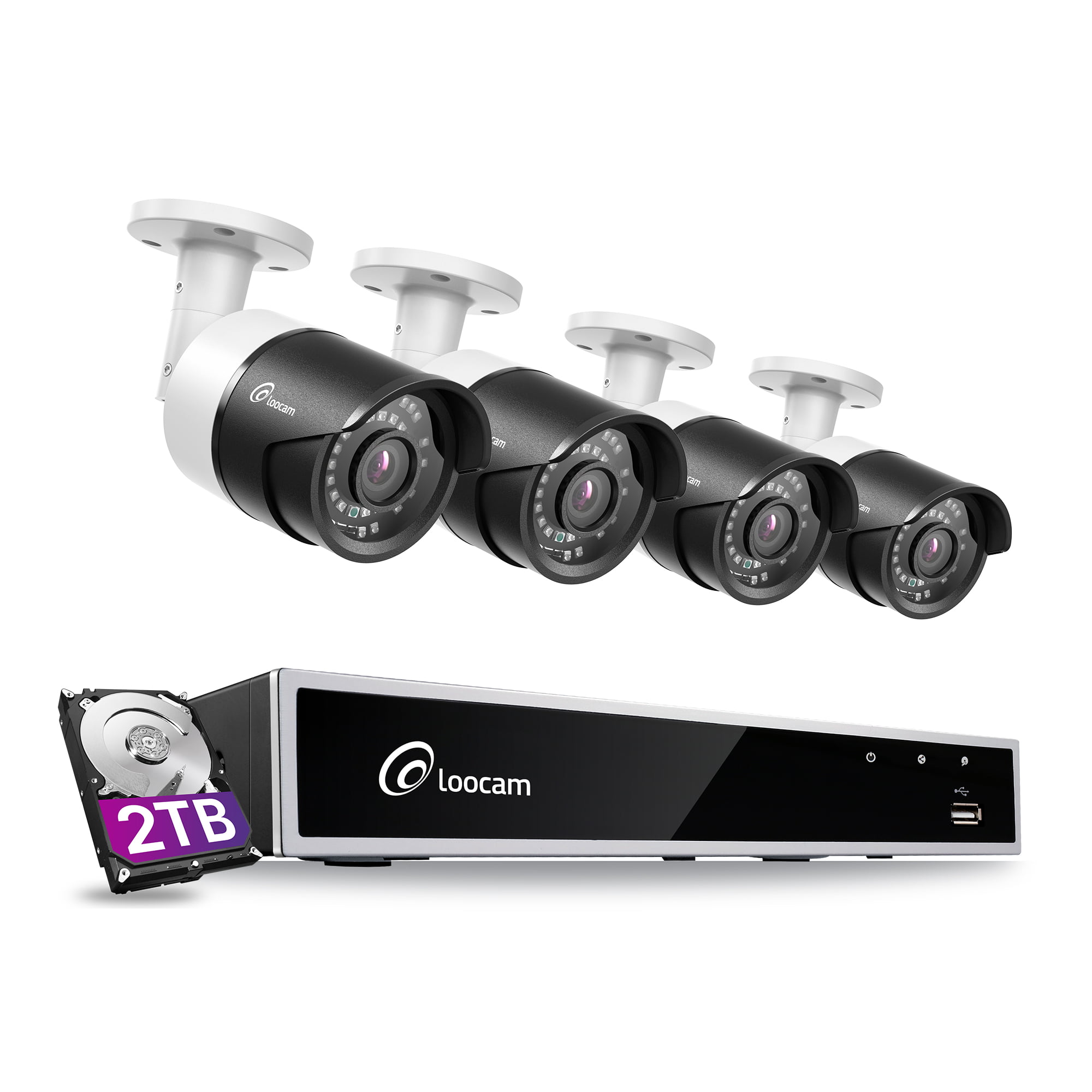 4CH 8CH 16CH 1TB HDD 1080p CCTV DVR Outdoor Camera Home Security CCTV System Kit 