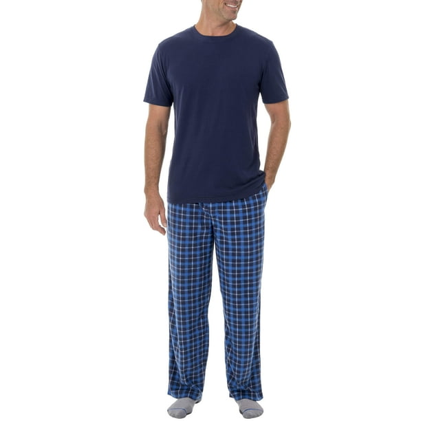 Fruit of the Loom - Fruit of the Loom Men's Fleece Sleep Pant and Knit ...