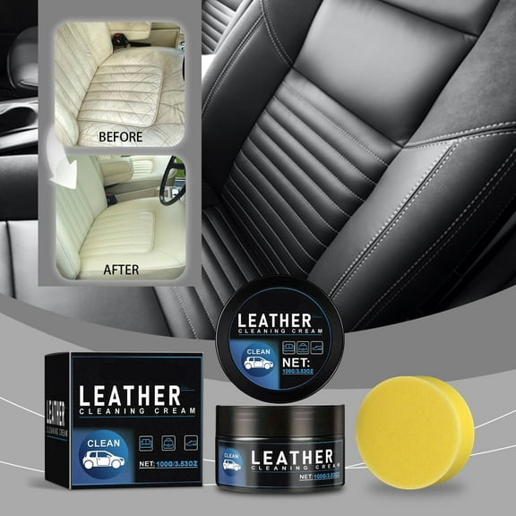 Leather Maintenance Cream for Car Leather Maintenance Cream Car Interior Leather Cleaning and Care Cream Leather Shoes Leather Bags Leather Goods No Washing Multi-Purpose Stain Remover