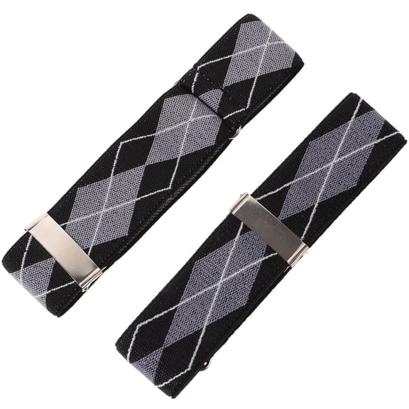 AURARMLET 2Pcs Multi-Functional Elastic Sleeve Garters for Shirt Sleeves Trendy Armband