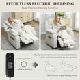 thumbnail image 4 of HOMCOM Power Recliner Chair with Massage, Recliner with Quiet Motor, Beige, 4 of 10