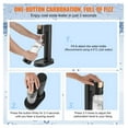 thumbnail image 2 of Sparkling Water Maker, Soda Maker Machine for Home Carbonating, Seltzer Water Starter Kit with 2 Bottles, CO2 Cylinder Compatible, Black, 2 of 6