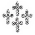 thumbnail image 1 of 20 colgantes de estilo tibetano de aleación con flores para hacer joyas., 1 of 2