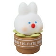 thumbnail image 4 of Desktop Night Light Cartoon Rabbit Silicone Lamp USB Rechargeable Kids Desk Light 3 Gears Brightness, 4 of 5