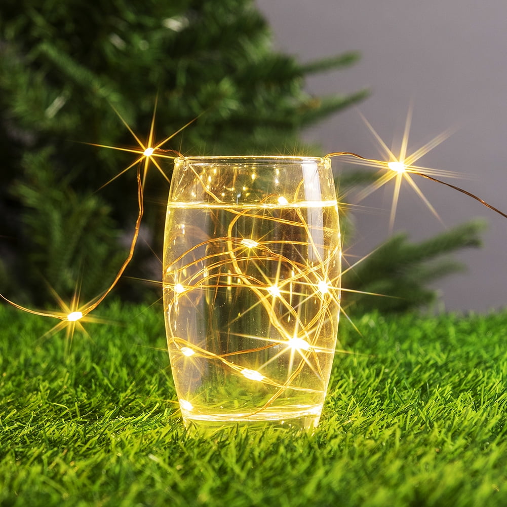 RESNICE 400FT Warm White Plug in Fairy Lights 1200 LED Waterproof Twinkle Copper Wire String Lights with Remote for Christmas Tree Bedroom Porch Patio Garden Wedding Party