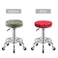 thumbnail image 6 of Lsque Love Heart Round Bar chair cushion covers Velvet Fabric Premium Comfort Protects from Scratches and Stains for 14-17 Inch Chair- 13 inch, 6 of 7