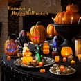 thumbnail image 4 of 24 bolsas de velas de té naranjas, luces de calabaza pequeñas, velas de té falsas electrónicas de Halloween, luces de calabaza para exteriores, 4 of 5