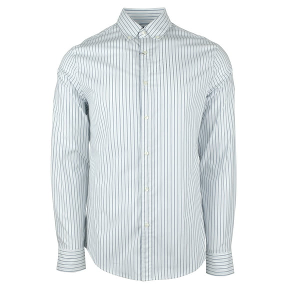 Men's Slim Fit Striped Button-down Shirt-LB-XL